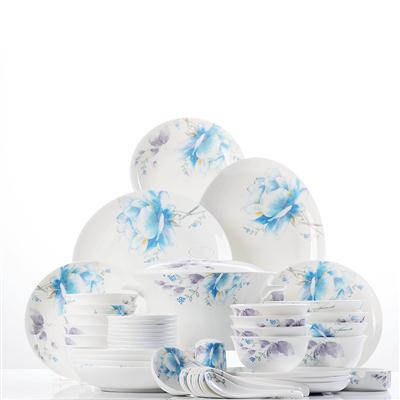 少萝粉嫩逼流水48头聆听花开骨瓷礼品餐具套装